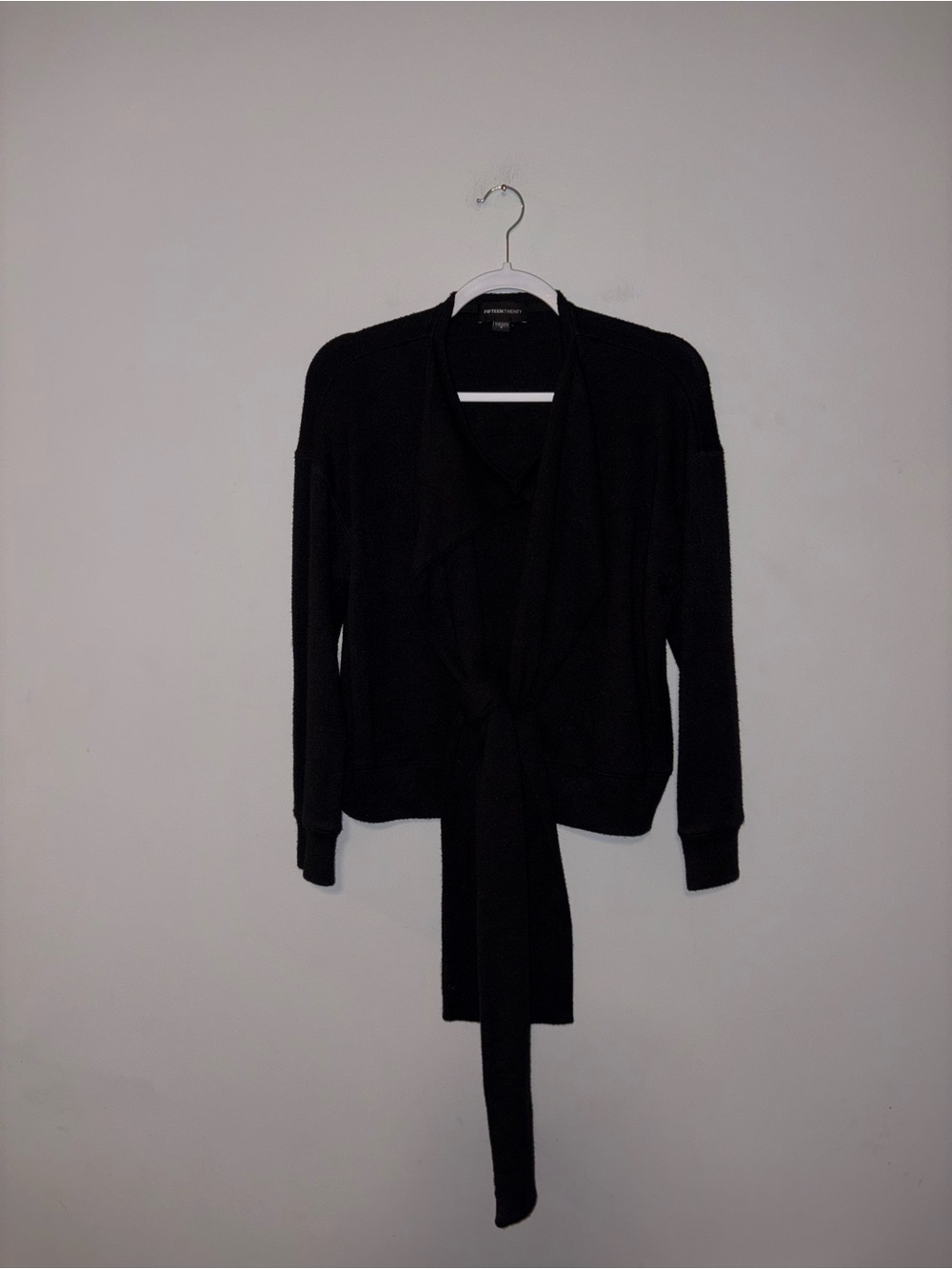 Fifteen Twenty | Black Front Tie Sweater